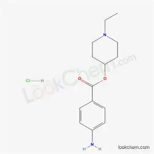 (1- 에틸 -4- 피 페리 딜) 4- 아미노 벤조 에이트 염산염
