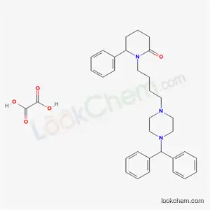 1-(4-(4-(Diphenylmethyl)-1-piperazinyl)butyl)-6-phenyl-2-piperidinone ethanedioate