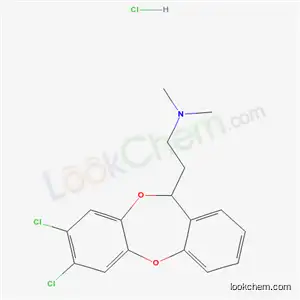 (+-)-7,8-디클로로-N,N-디메틸-11H-디벤조(b,e)(1,4)디옥세핀-11-에타나 광산 염산염
