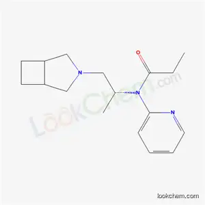 Molecular Structure of 82178-85-6 (N-[(1R)-2-(3-azabicyclo[3.2.0]hept-3-yl)-1-methylethyl]-N-pyridin-2-ylpropanamide)