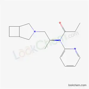 Molecular Structure of 82178-84-5 (N-[(2S)-1-(3-azabicyclo[3.2.0]hept-3-yl)propan-2-yl]-N-pyridin-2-yl-pr opanamide)