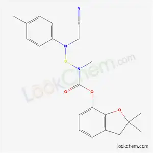 (2,2-디메틸-3H-벤조푸란-7-일) N-[시아노메틸-(4-메틸페닐)아미노]술파닐-N-메틸-카르바메이트