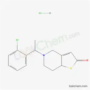 ((클로로-2 페닐)-1 에틸)-5 테트라히드로-5,6,7,7a 4H-티에노(3,2-c)피리디논-2 클로로수화물