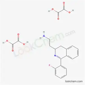 3,4-디히드로-1-(2-플루오로페닐)-3-이소퀴놀리네탄아민 에탄디오에이트(1:2)