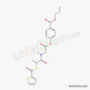 글리신, 4-(1-옥소-2-((2-티에닐카르보닐)티오)프로필)-, 4-(프로폭시카르보닐)페닐 에스테르