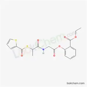글리신, N-(1-옥소-2-((2-티에닐카르보닐)티오)프로필)-, 2-(에톡시카르보닐)페닐 에스테르