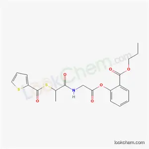 글리신, N- (1- 옥소 -2-((2- 티에 닐 카르 보닐) 티오) 프로필)-, 2- (프로 폭시 카르 보닐) 페닐 에스테르