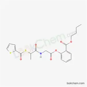 글리신, N-(1-옥소-2-((2-티에닐카르보닐)티오)프로필)-, 2-(부톡시카르보닐)페닐 에스테르