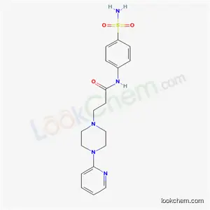 1-피페라진프로판아미드, N-(4-(아미노술포닐)페닐)-4-(2-피리디닐)-