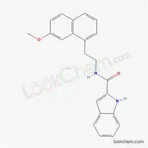 1H-Indole-2-carboxamide, N-(2-(7-methoxy-1-naphthalenyl)ethyl)-