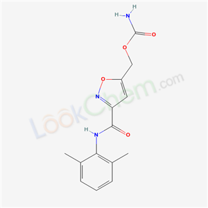 3-ISOXAZOLECARBOXAMIDE,5-(((AMINOCARBONYL)OXY)METHYL)-N-(2,6-DIMETHYLPHENYL)-