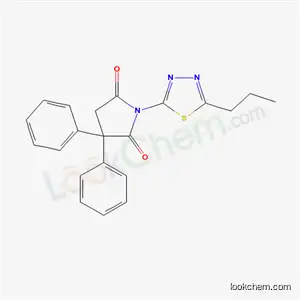 2,5-Pyrrolidinedione, 3,3-diphenyl-1-(5-propyl-1,3,4-thiadiazol-2-yl)-