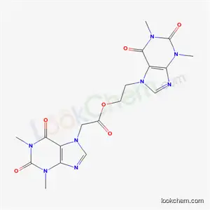 Molecular Structure of 169563-63-7 (7H-Purine-7-acetic acid, 1,2,3,6-tetrahydro-1,3-dimethyl-2,6-dioxo-, 2 -(1,3-dimethyl-2,6-dioxo-1,2,3,6-tetrahydro-7H-purin-7-yl)ethyl ester)