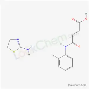 4-((2-메틸페닐)아미노)-4-옥소부탄산 화합물. 4,5-디하이드로-2-티아졸라민(1:1) 함유