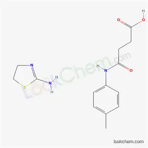 4-((4-메틸페닐)아미노)-4-옥소부탄산 화합물. 4,5-디하이드로-2-티아졸라민(1:1) 함유