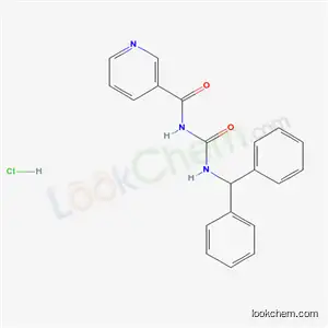 3- 피리딘 카르 복사 미드, N-(((디 페닐 메틸) 아미노) 카르 보닐)-, 모노 히드로 클로라이드