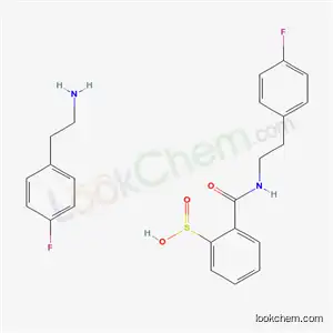 2-(4-플루오로페닐)에탄아민, 2-[2-(4-플루오로페닐)에틸카르바모일]벤즈엔술핀산