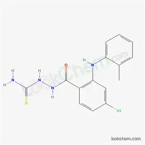 Benzoic acid, 4-chloro-2-((2-methylphenyl)amino)-, 2-(aminothioxomethyl)hydrazide
