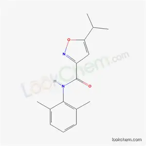 Molecular Structure of 130402-97-0 (N-(2,6-dimethylphenyl)-5-(1-methylethyl)isoxazole-3-carboxamide)
