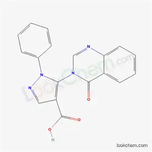 1H-Pyrazole-4-carboxylic acid, 5-(4-oxo-3(4H)-quinazolinyl)-1-phenyl-