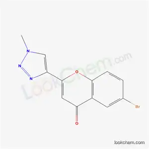 4H-1-Benzopyran-4-one, 6-bromo-2-(1-methyl-1H-1,2,3-triazol-4-yl)-