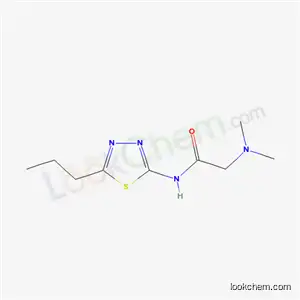 Molecular Structure of 132304-27-9 (N~2~,N~2~-dimethyl-N-(5-propyl-1,3,4-thiadiazol-2-yl)glycinamide)