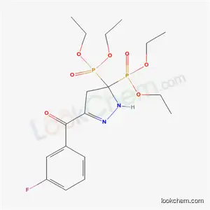 Phosphonic acid, (5-(3-fluorobenzoyl)-2,4-dihydro-3H-pyrazol-3-ylidene)bis-, tetraethyl ester