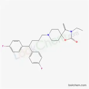 8-(4,4-Bis(4-fluorophenyl)butyl)-3-ethyl-4-methylene-1-oxa-3,8-diazaspiro(4.5)decan-2-one