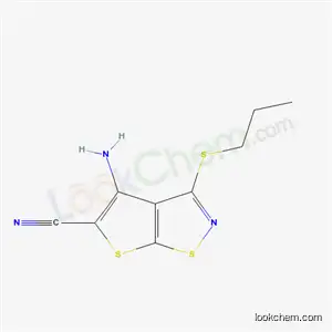 Molecular Structure of 135489-14-4 (4-amino-3-(propylsulfanyl)thieno[3,2-d]isothiazole-5-carbonitrile)