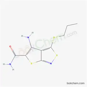 Thieno(2,3-c)isothiazole-5-carboxamide, 4-amino-3-(propylthio)-