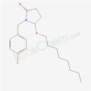 1-((4-FLUOROPHENYL)METHYL)-5-(OCTYLOXY)-2-PYRROLIDIN-1-YLNE,(?-CAS