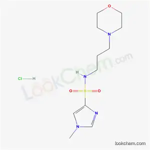 Molecular Structure of 137048-32-9 (1-methyl-N-(3-morpholin-4-ylpropyl)-1H-imidazole-4-sulfonamide hydrochloride)