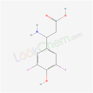 Benzenepropanoic acid, b-amino-4-hydroxy-3,5-diiodo-