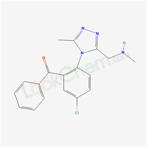 5-chloro-2-(3-methyl-5-((methylamino)methyl)-4H-1,2,4-triazole-4-yl)benzophenone