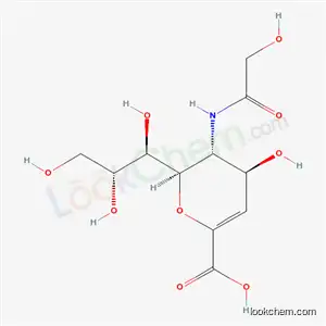 Molecular Structure of 39937-91-2 (2-deoxy-2,3-didehydro-N-glycoloylneuraminic acid)