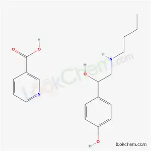 니코틴산, 알파-[(부틸아미노)메틸]-p-하이드록시벤질 알코올과의 화합물