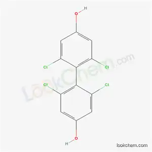 Molecular Structure of 41363-16-0 (2,2',6,6'-Tetrachloro[1,1'-biphenyl]-4,4'-diol)