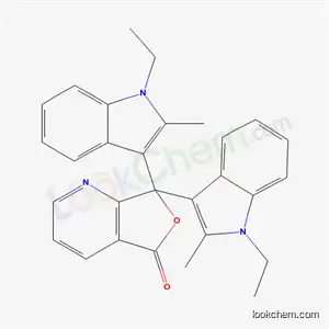 Molecular Structure of 50293-29-3 (3,3-Bis(1-ethyl-2-methyl-1H-indol-3-yl)-4-azaphthalide)