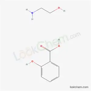 Molecular Structure of 59866-70-5 (salicylic acid, compound with 2-aminoethanol (1:1))