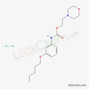 Carbamic acid, (3-(pentyloxy)phenyl)-, 2-(4-morpholinyl)ethyl ester, monohydrochloride