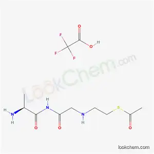 N-(2-(Acetylthio)ethyl)-L-alanylglycinamide mono(trifluoroacetate)