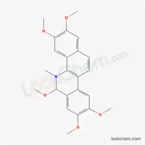 Molecular Structure of 51116-35-9 (2,3,6,8,9-pentamethoxy-5-methyl-5,6-dihydrobenzo[c]phenanthridine)