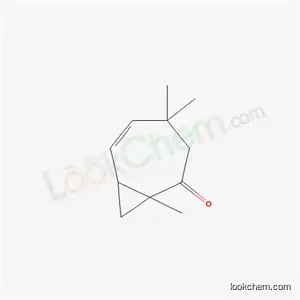 Molecular Structure of 2952-04-7 (1,4,4-trimethylbicyclo[5.1.0]oct-5-en-2-one)