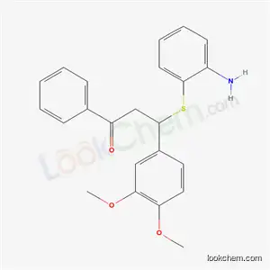 3-[(2-Aminophenyl)sulfanyl]-3-(3,4-dimethoxyphenyl)-1-phenylpropan-1-one