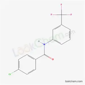 Molecular Structure of 3830-65-7 (4-chloro-N-[3-(trifluoromethyl)phenyl]benzamide)