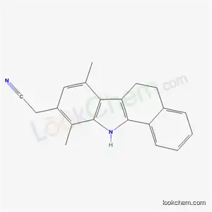 Molecular Structure of 57412-00-7 ((7,10-dimethyl-6,11-dihydro-5H-benzo[a]carbazol-9-yl)acetonitrile)