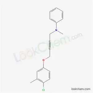 Molecular Structure of 54185-93-2 (N-[4-(4-chloro-3-methylphenoxy)but-2-yn-1-yl]-N-methylaniline)