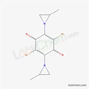 Molecular Structure of 38843-37-7 (2,5-dibromo-3,6-bis(2-methylaziridin-1-yl)cyclohexa-2,5-diene-1,4-dione)
