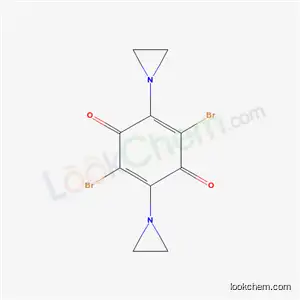 Molecular Structure of 57998-73-9 (2,5-bis(aziridin-1-yl)-3,6-dibromocyclohexa-2,5-diene-1,4-dione)