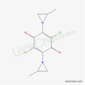 Molecular Structure of 21384-07-6 (2,5-dichloro-3,6-bis(2-methylaziridin-1-yl)cyclohexa-2,5-diene-1,4-dione)